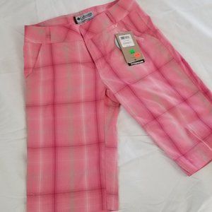 Woman's Pink Plaid Short from Columbia Sportwear Company